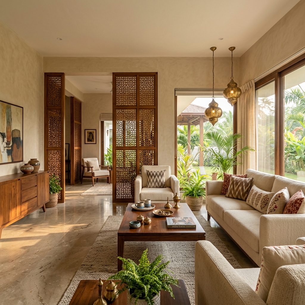 Indian Contemporary Living Room