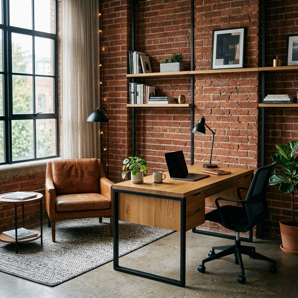 Industrial Chic Home Office
